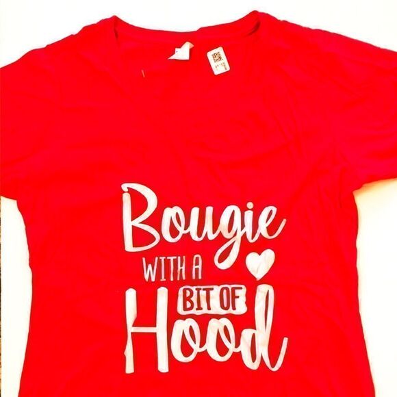 “Bougie With A Bit Of Hood” Graphic T Shirt - Picture 1 of 3